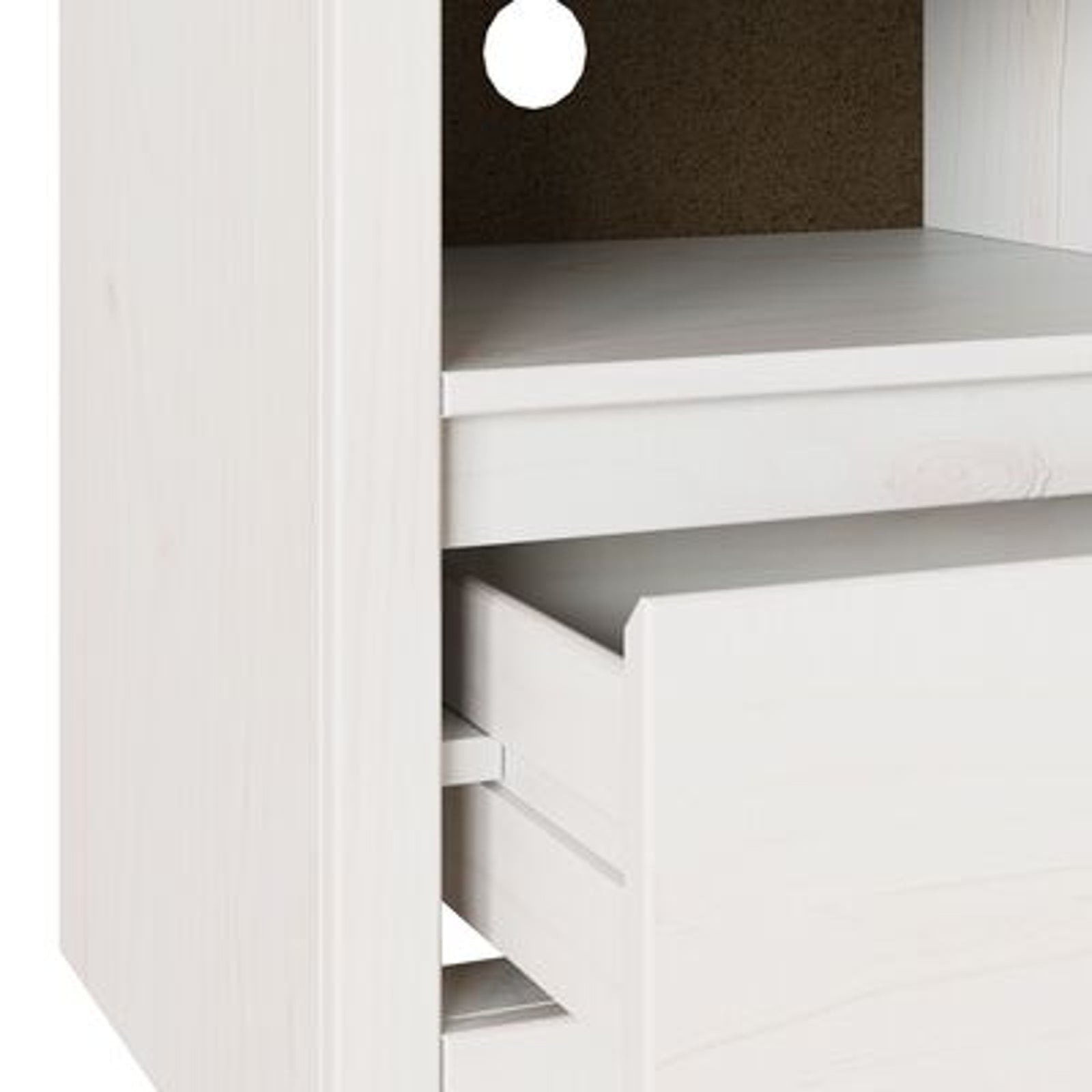 Tv-skab Drammen Hvid 99 x 43 x 55 cm Massivt fyrretræ