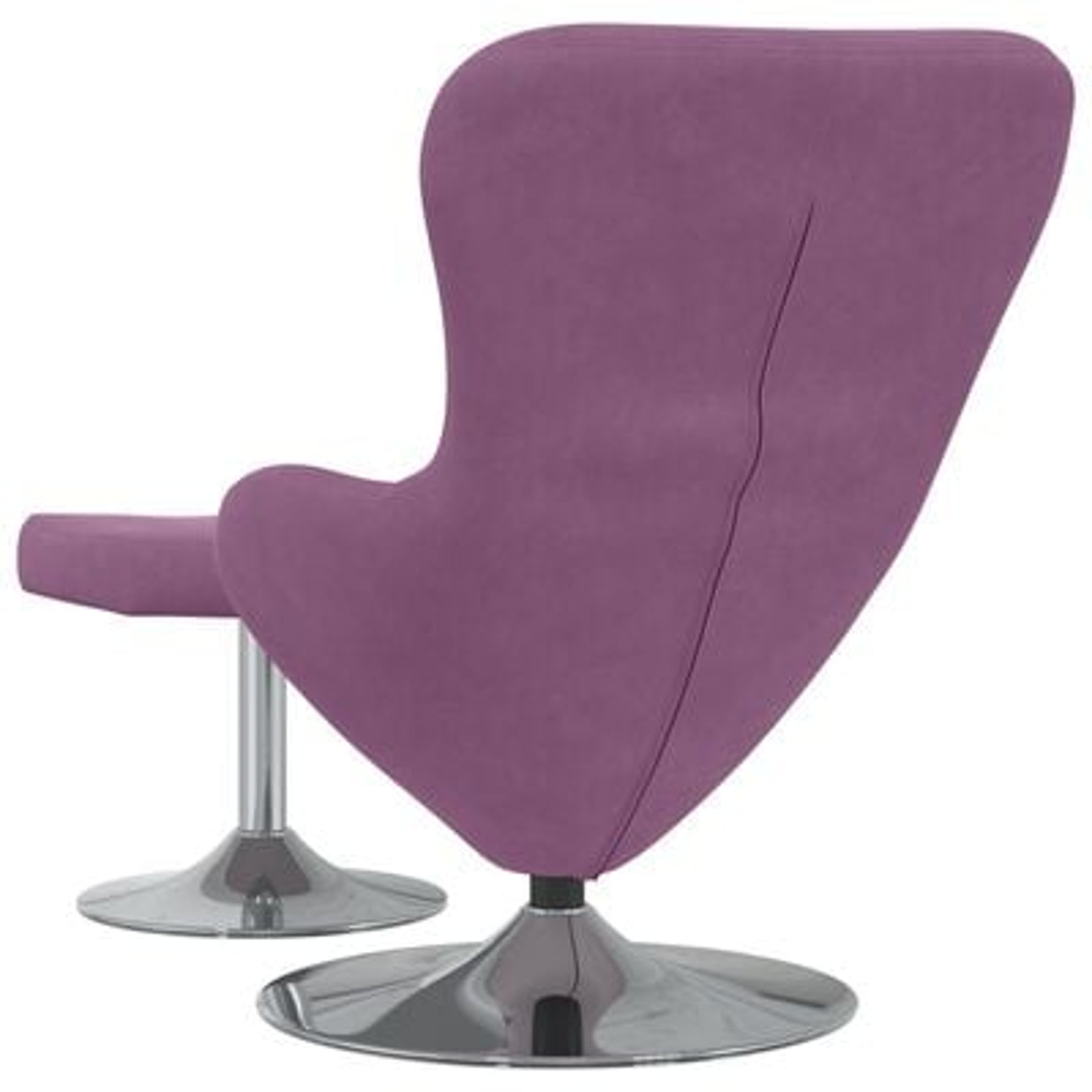Æggestol 2 pcs Lilla 63 x 73 x 90 cm Fløjl