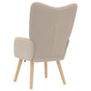 Afslappende stol Lysegrå 62 x 67 x 95,5 cm Stof