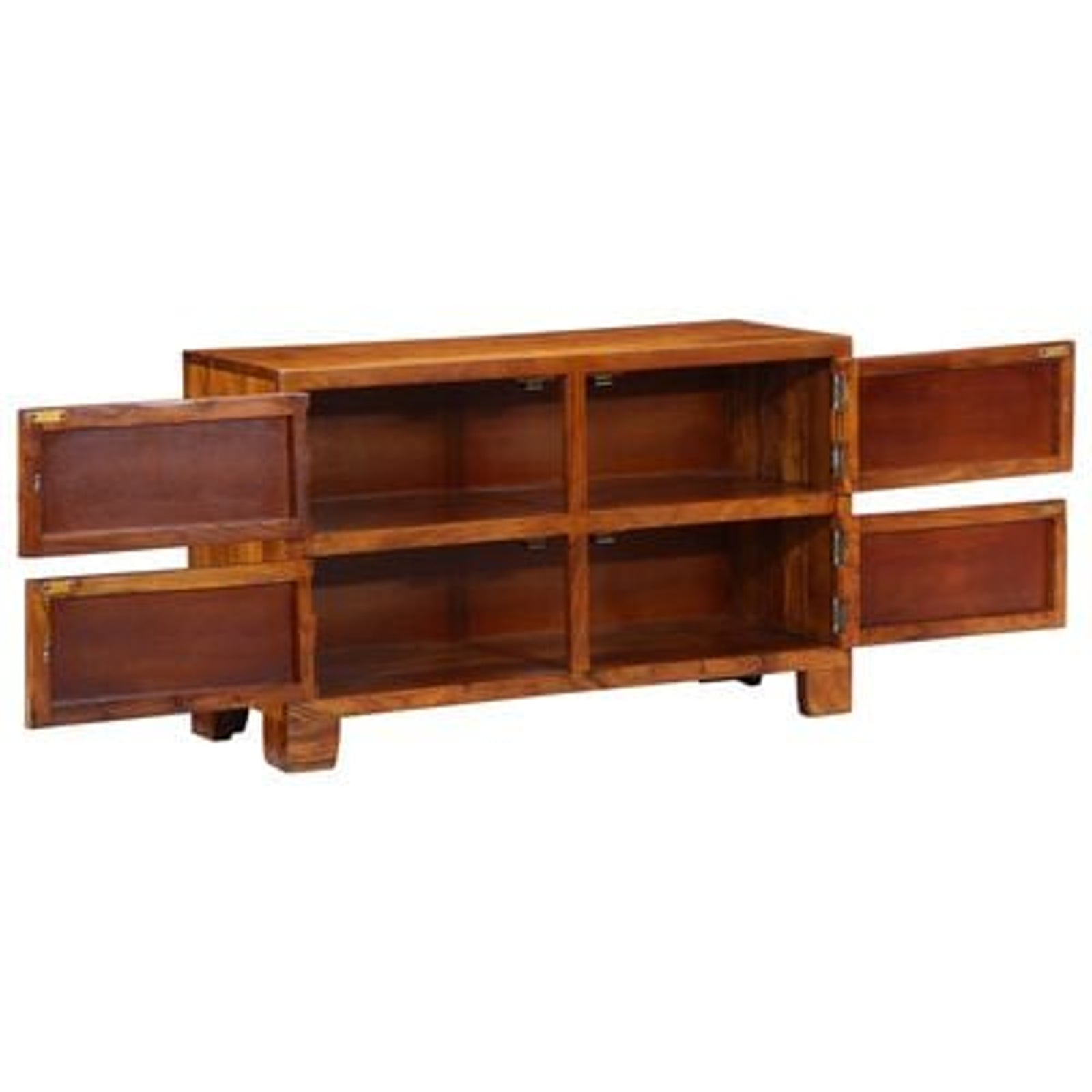 Sko skab med opbevaring Brun 90 x 35 x 55 cm Massivt akacietræ