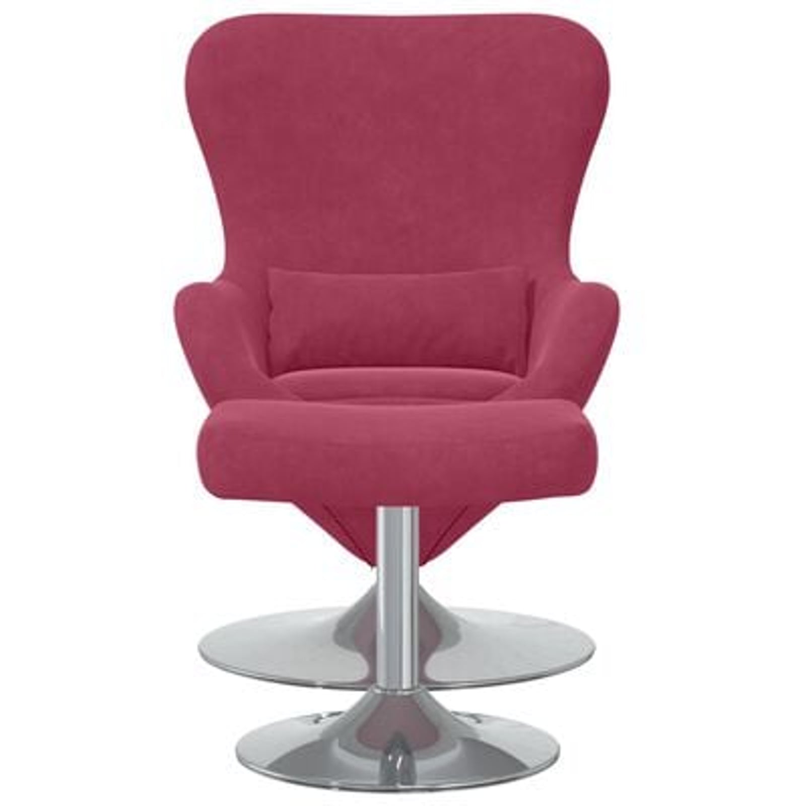 Æggestol 2 pcs Vinrød 63 x 73 x 90 cm Fløjl