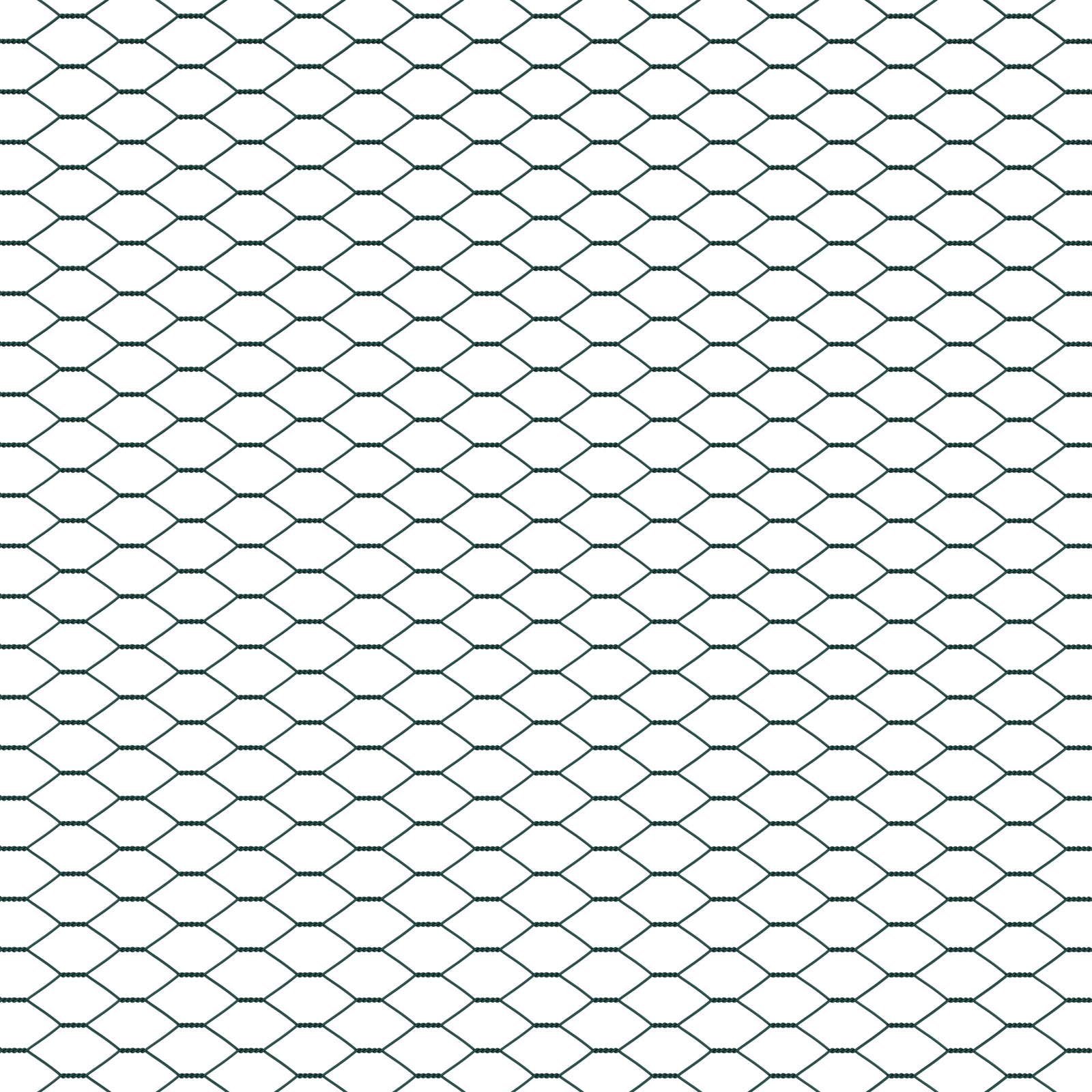 Hegnspæl Grøn 50 x 1 m (13 mm net) Stål og PVC