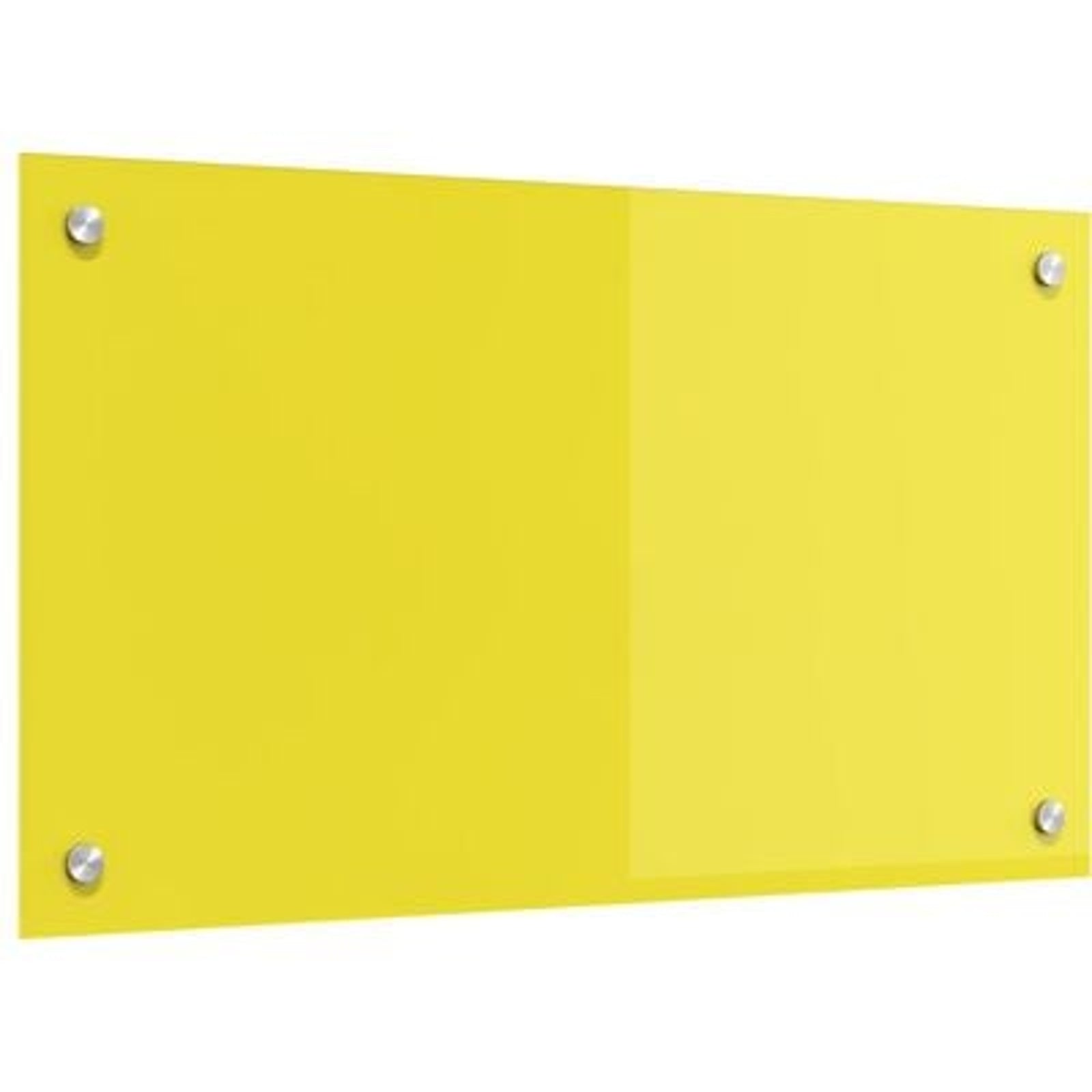 Køkken bagvæg Gul 70 x 40 x 0.6 cm hærdet glas