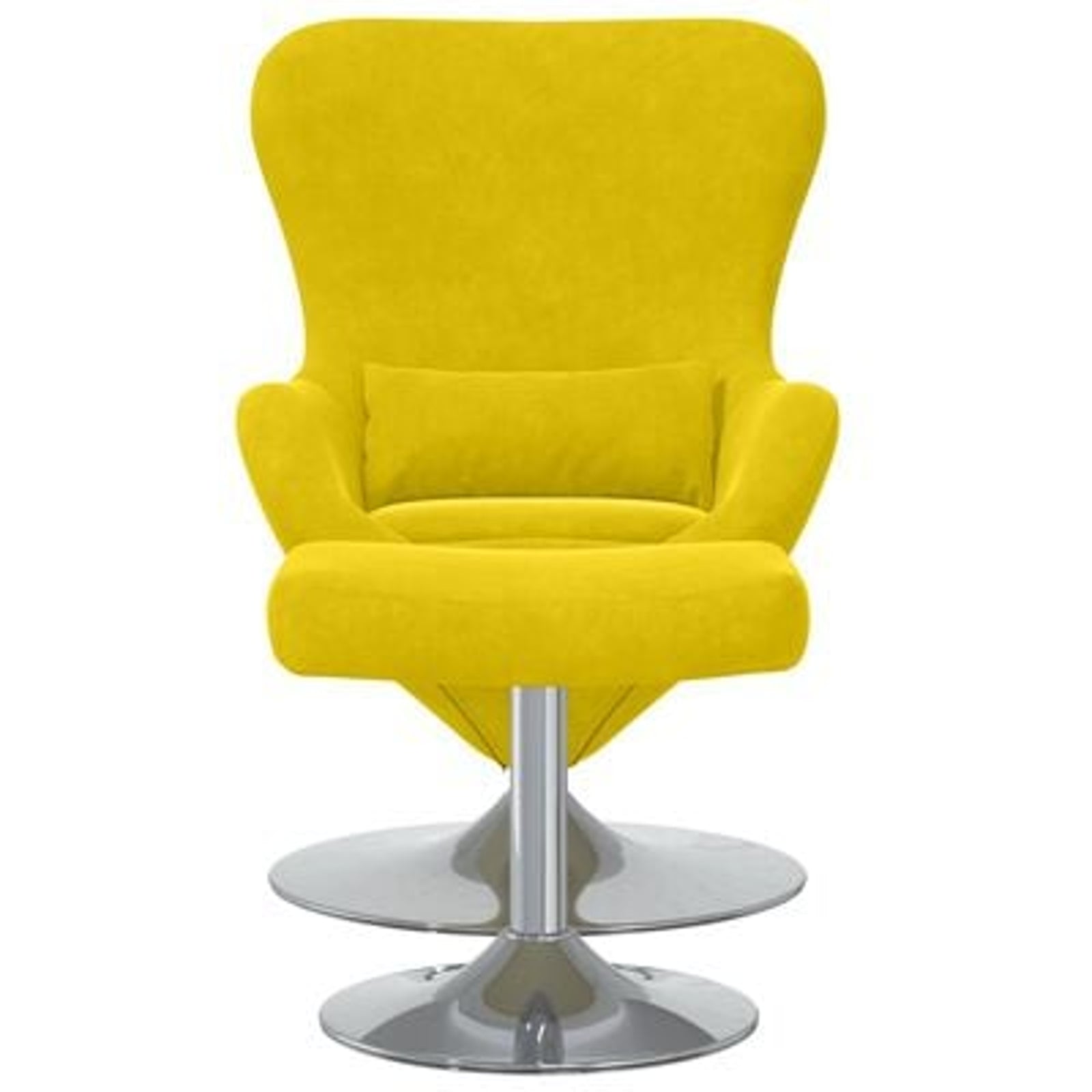 Æggestol 2 pcs Gul 63 x 73 x 90 cm Fløjl