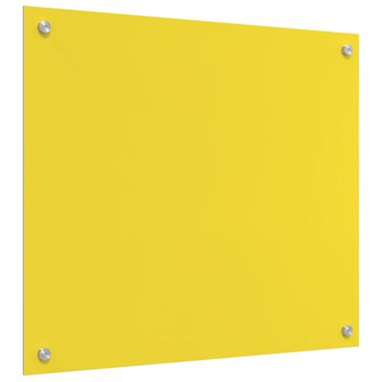 Køkken bagvæg Gul 70 x 60 x 0.6 cm hærdet glas