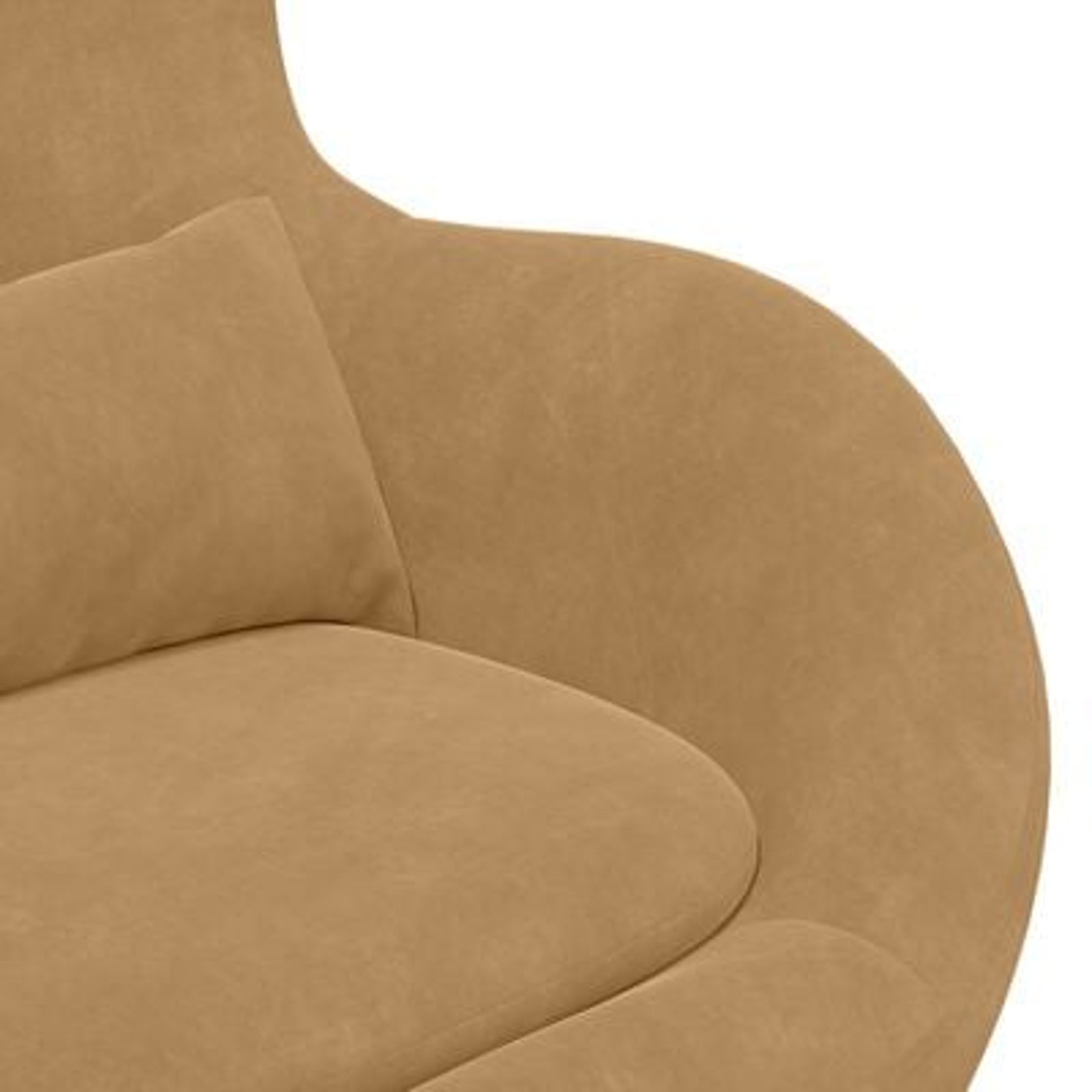 Æggestol 2 pcs Brun 63 x 73 x 90 cm Fløjl