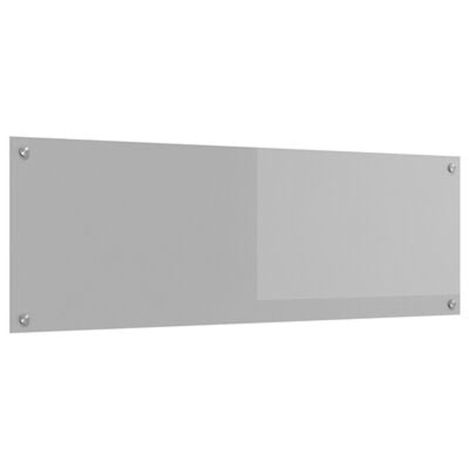 Køkken bagvæg Lysegrå 120 x 40 x 0.6 cm hærdet glas