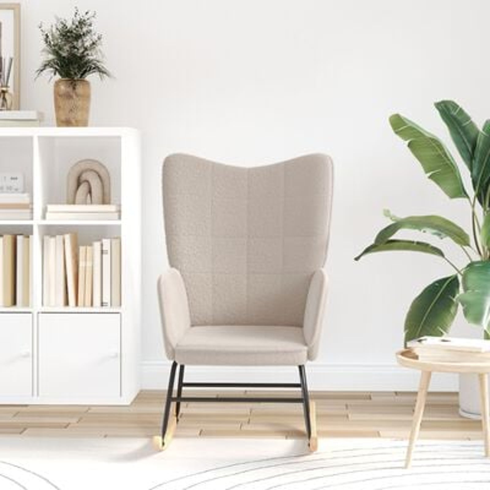 Afslappende stol Lysegrå 61 x 78 x 98 cm Stof