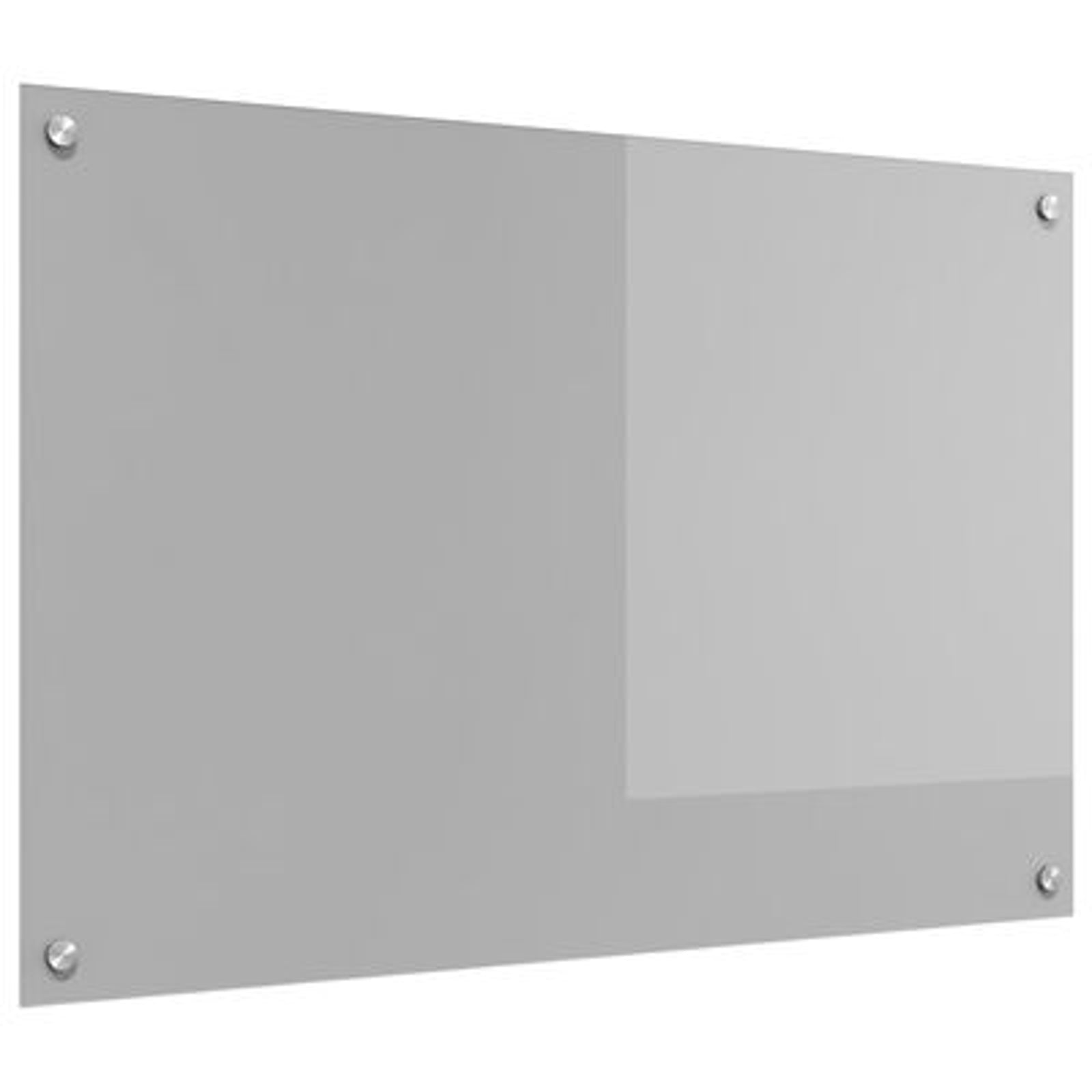 Køkken bagvæg Lysegrå 90 x 60 x 0.6 cm hærdet glas