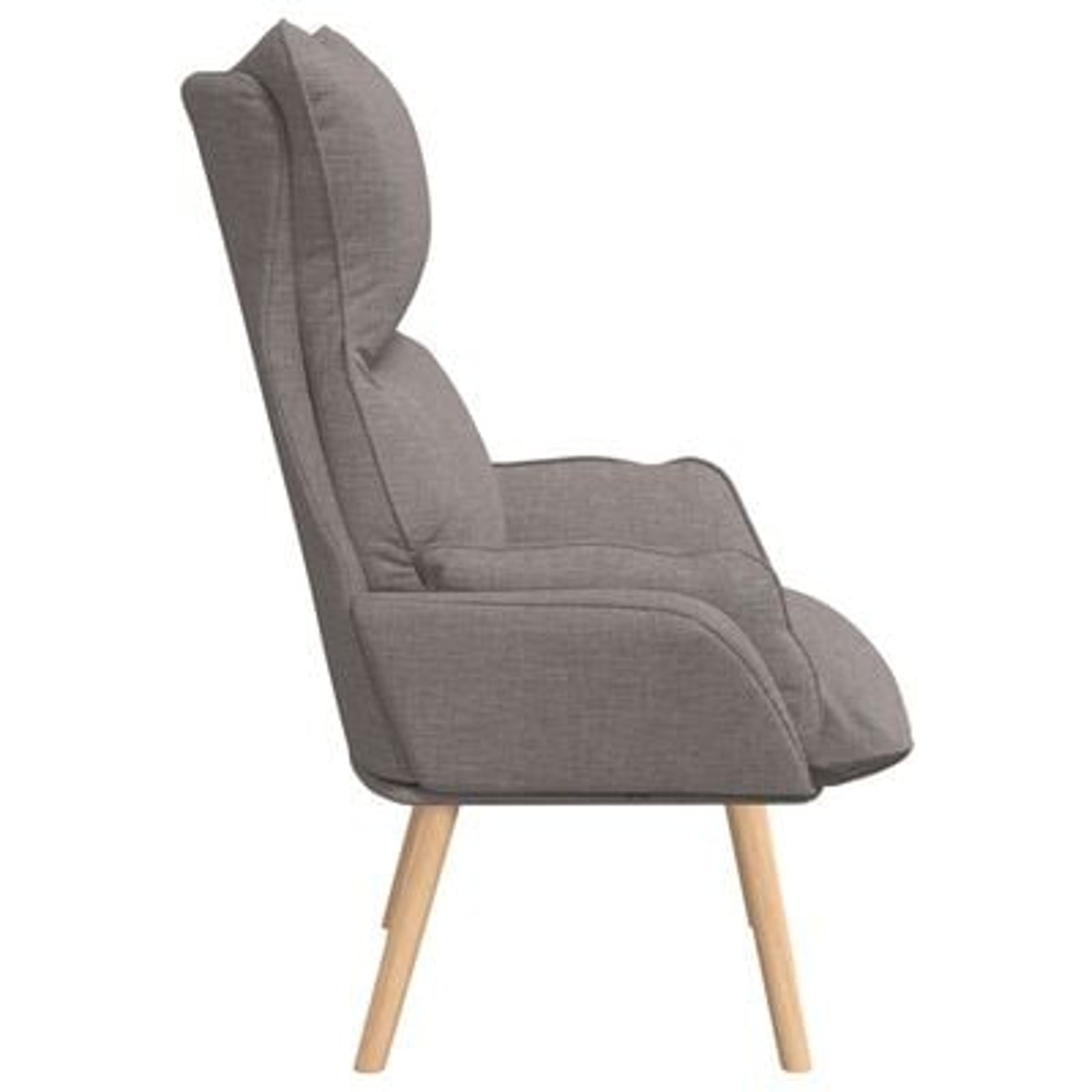 Afslappende stol Gråbrun 69 x 74 x 93 cm Stof