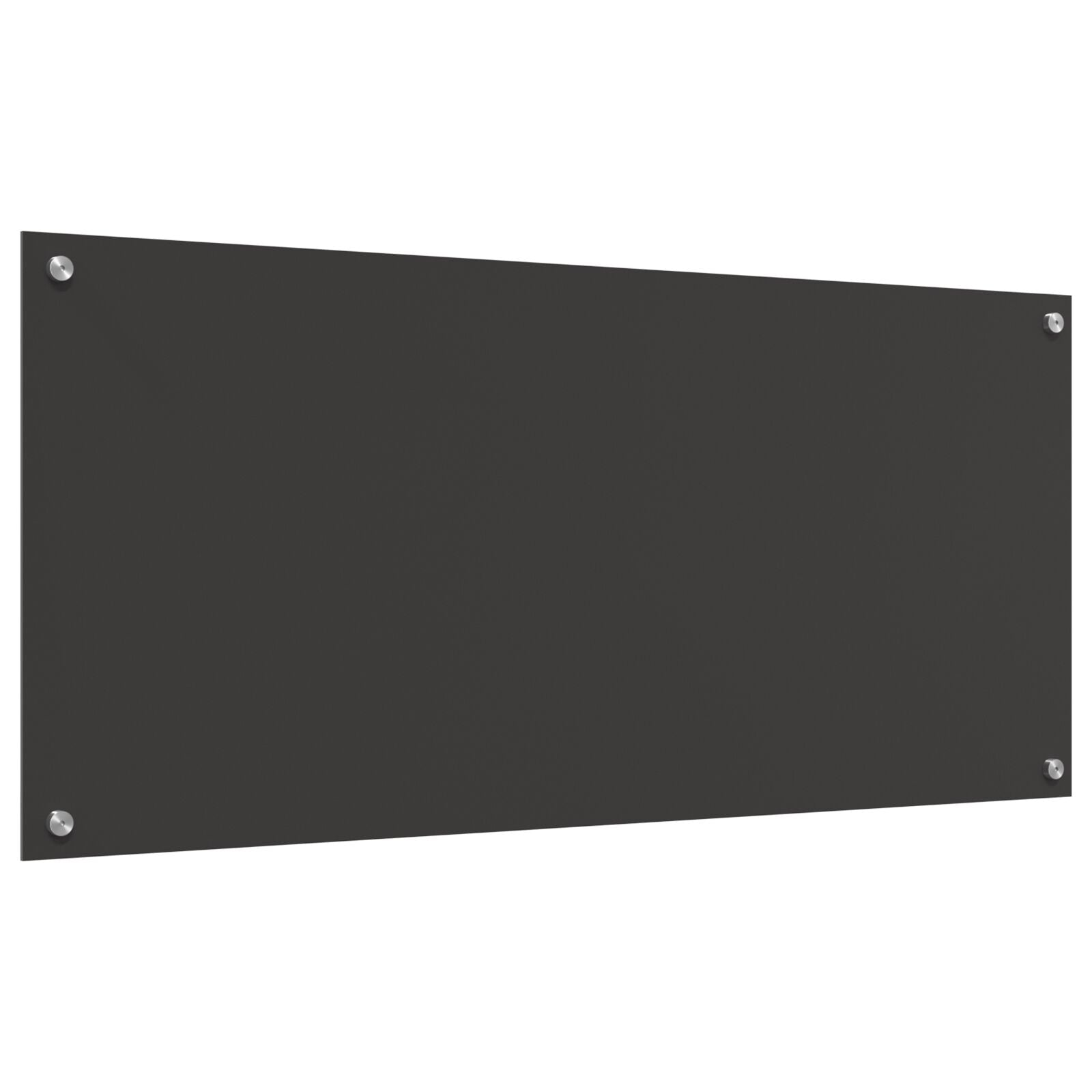 Køkken Backsplash Mørkegrå 110x50x0,6 cm Tempereret Glas