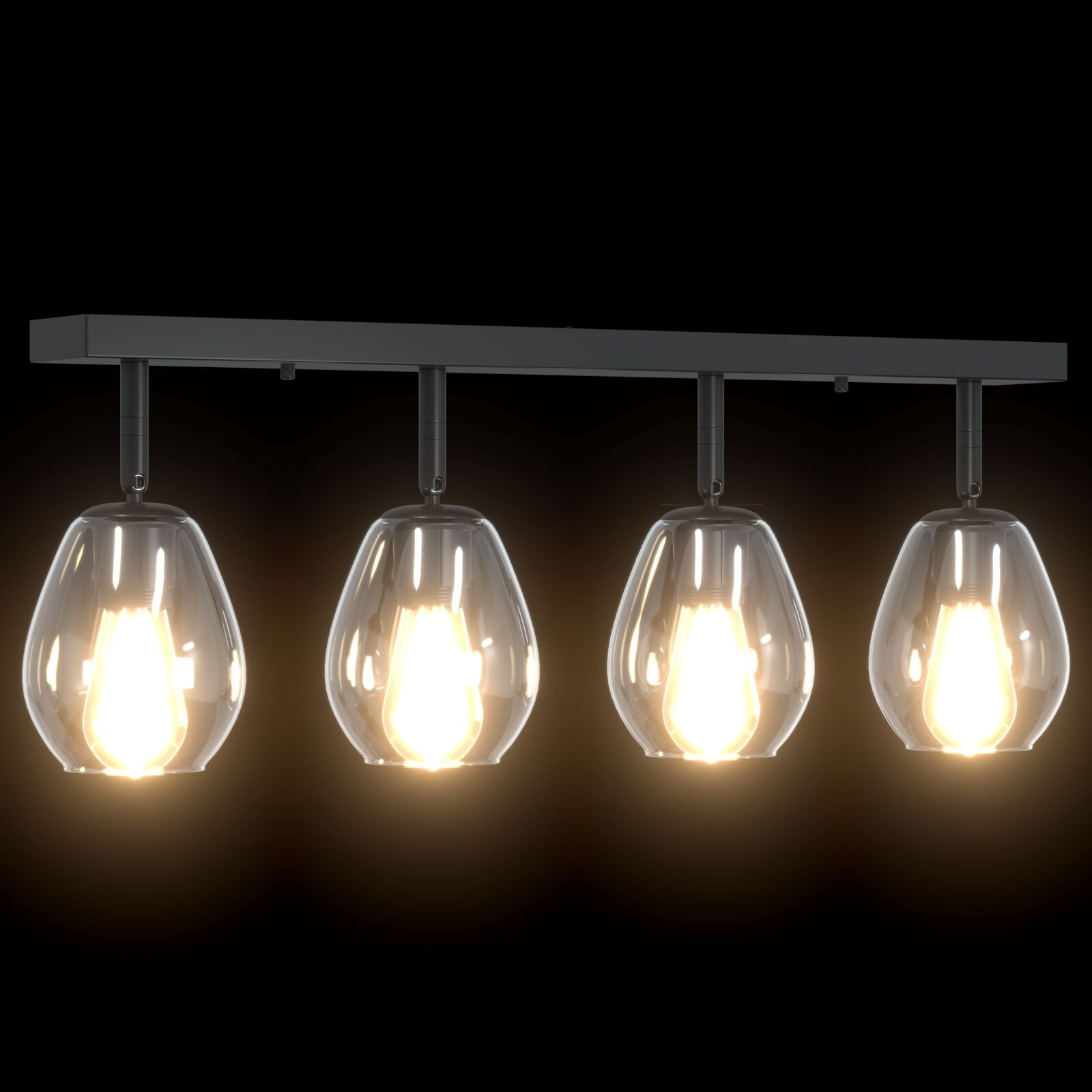 Loftlamper med justerbar glasskærm Anthracite E27