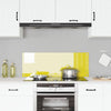 Køkens Backsplash Gul 110x40x0,6 cm Tempereret Glas