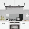 Køkken Backsplash Sort 110x40x0,6 cm Hærdet Glas