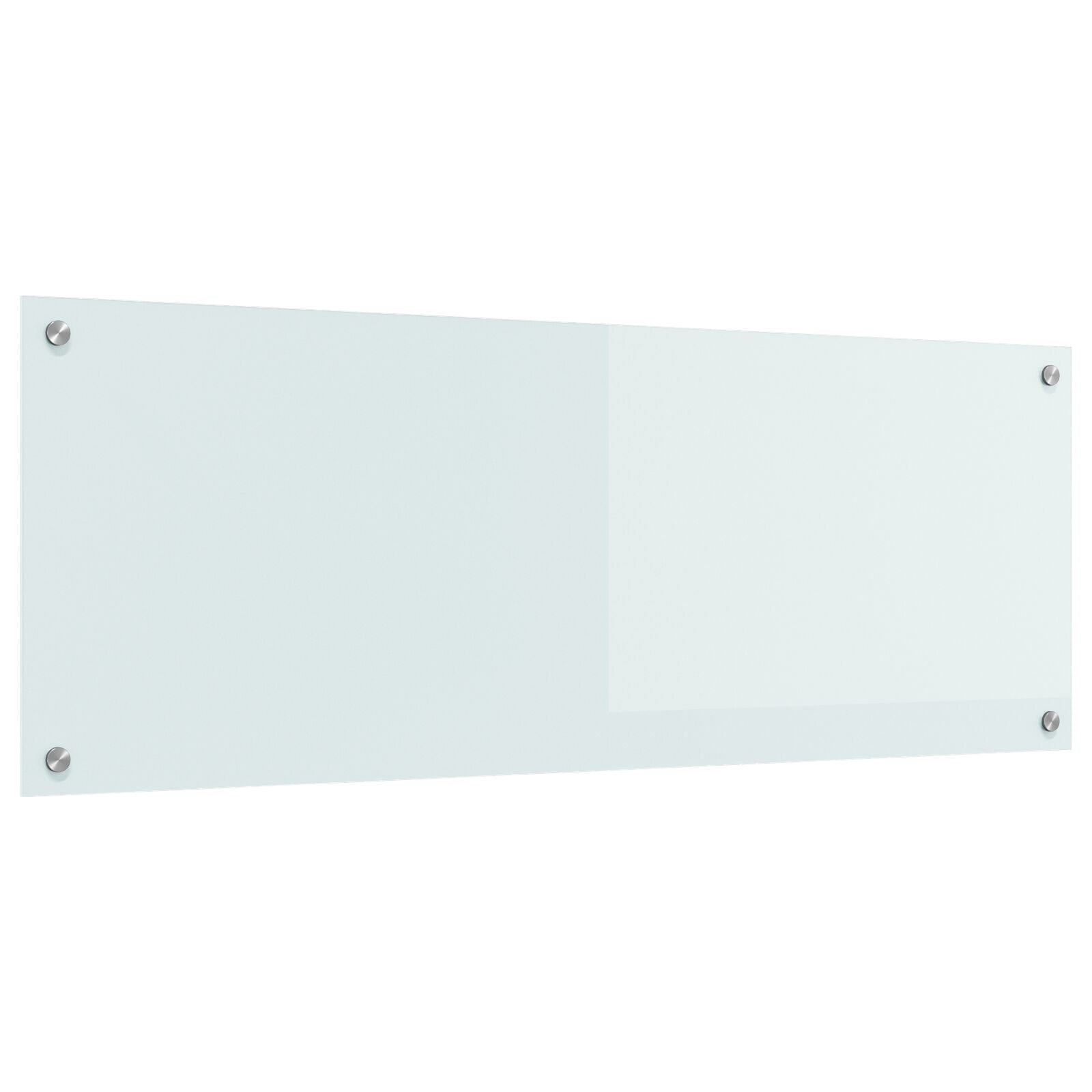 Køkken Backsplash Hvid 110x40x0,6 cm Tempereret Glas
