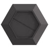 Hegn Pejs Hexagonal Sort 100x100x28 cm Stål