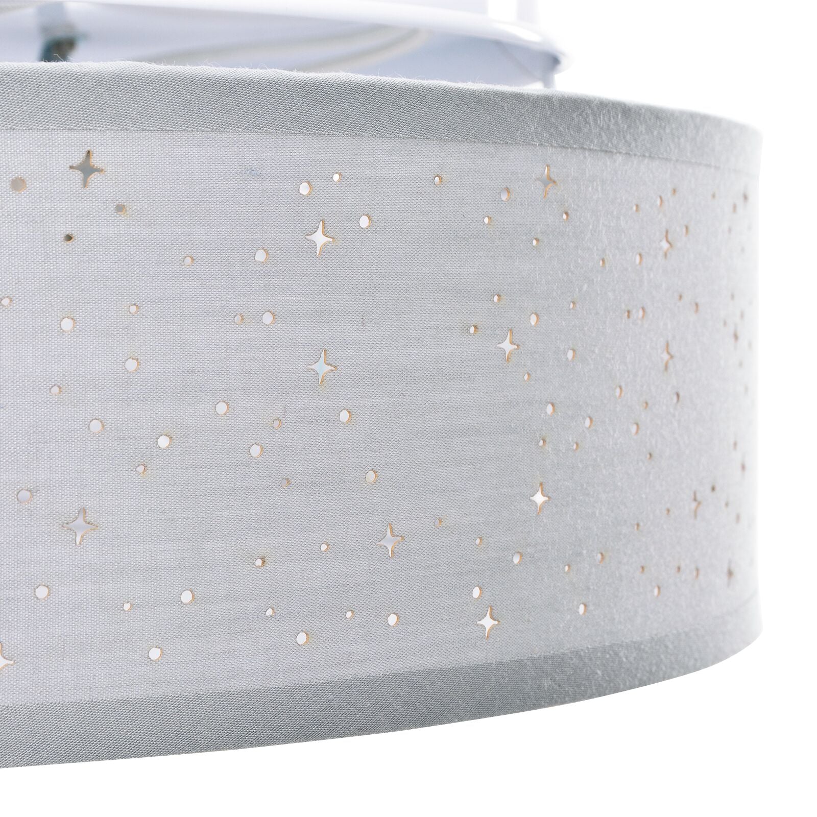 Loftlampe med Stjernet Lampskærm Grå Ø 30 cm E27