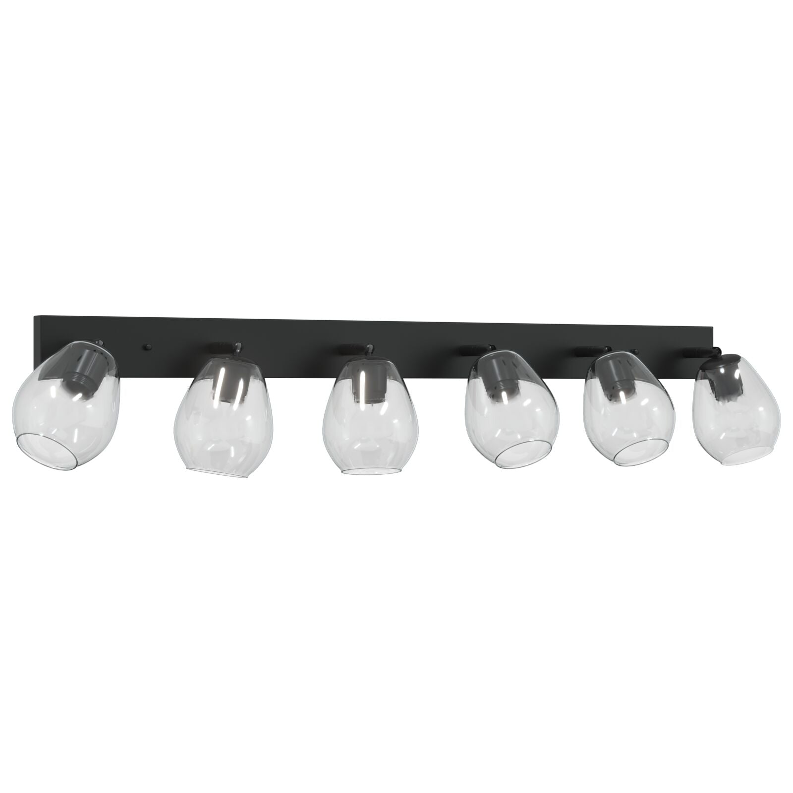 Loftlamper med Justerbar Glaslysestage i Antracit E27