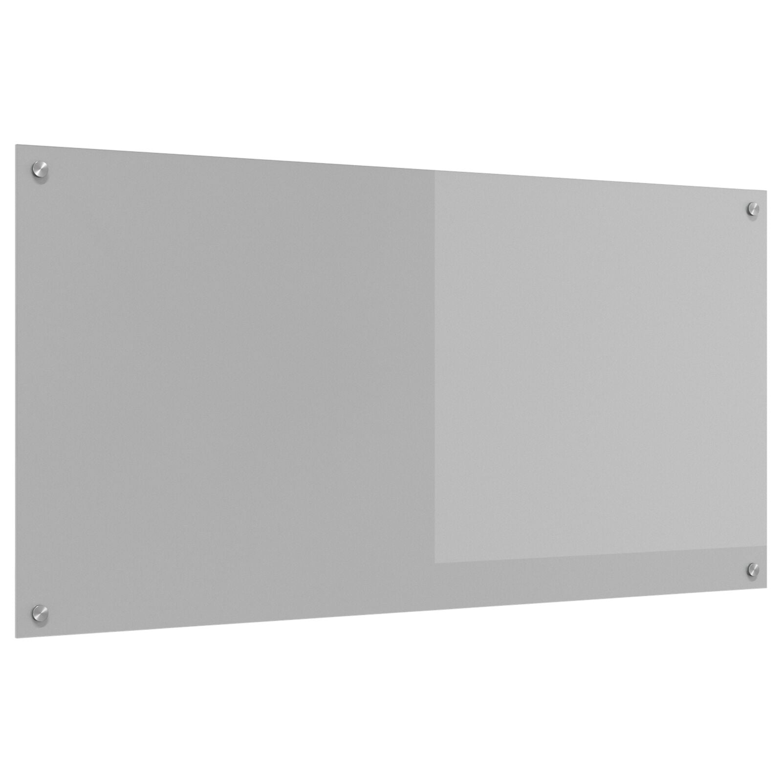 Køkken Backsplash Lys Grå 120x60x0,6 cm Tempereret Glas