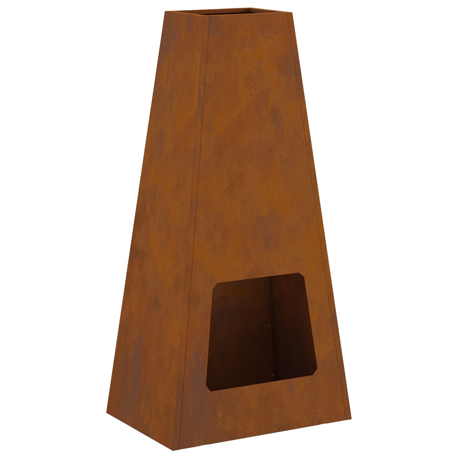 Pejs 50x35x100 cm Vejrbestandig Stål