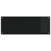 Køkken Backsplash Sort 110x40x0,6 cm Hærdet Glas