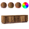 TV Skab med LED Gammelt Træ 180x38x49 cm Konstrueret Træ