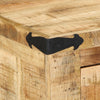 Skobænk 110x35x50 cm Solid Groft Træ Mango