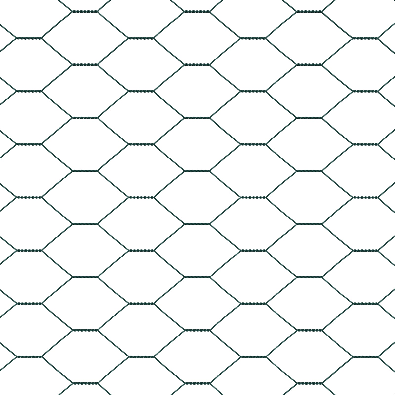 Hegnspæl Grøn 50 x 0,8 m (36 mm net) Stål og PVC