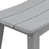Barbænk 2 pcs Lysegrå 52 x 43 x 73.5cm Plastik
