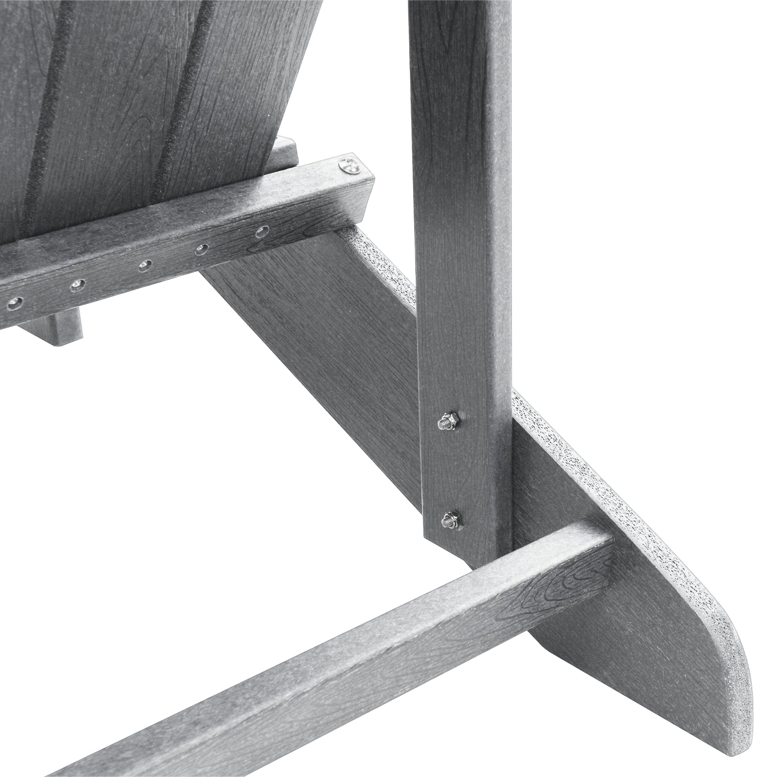 Adirondack-stol Lysegrå 74 x 82 x 92cm Plastik