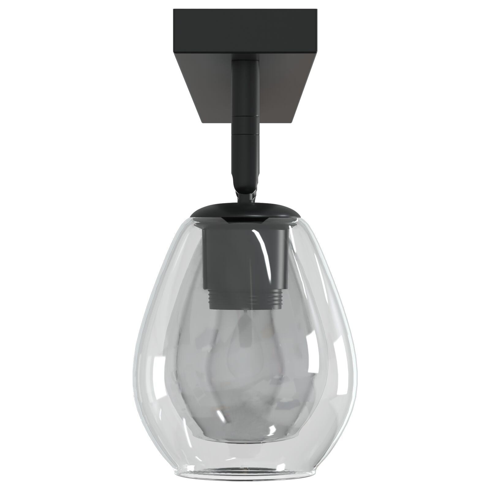 Loftlamper med justerbar glasskærm Anthracite E27