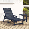 Solstol med pude Marineblå 73.5 x 92 x 90cm Plastik