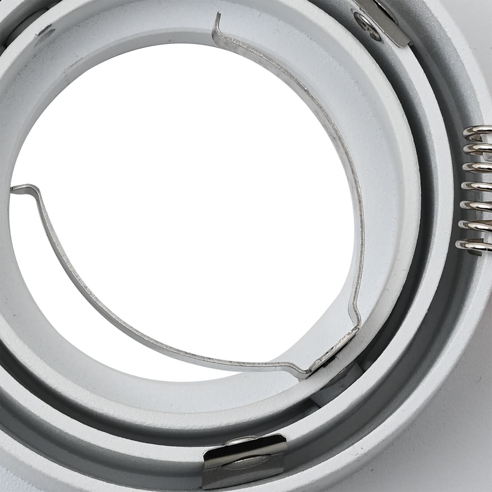 indbyggede spotlights 6 stk Firkant GU10 Hvid 91x91 mm