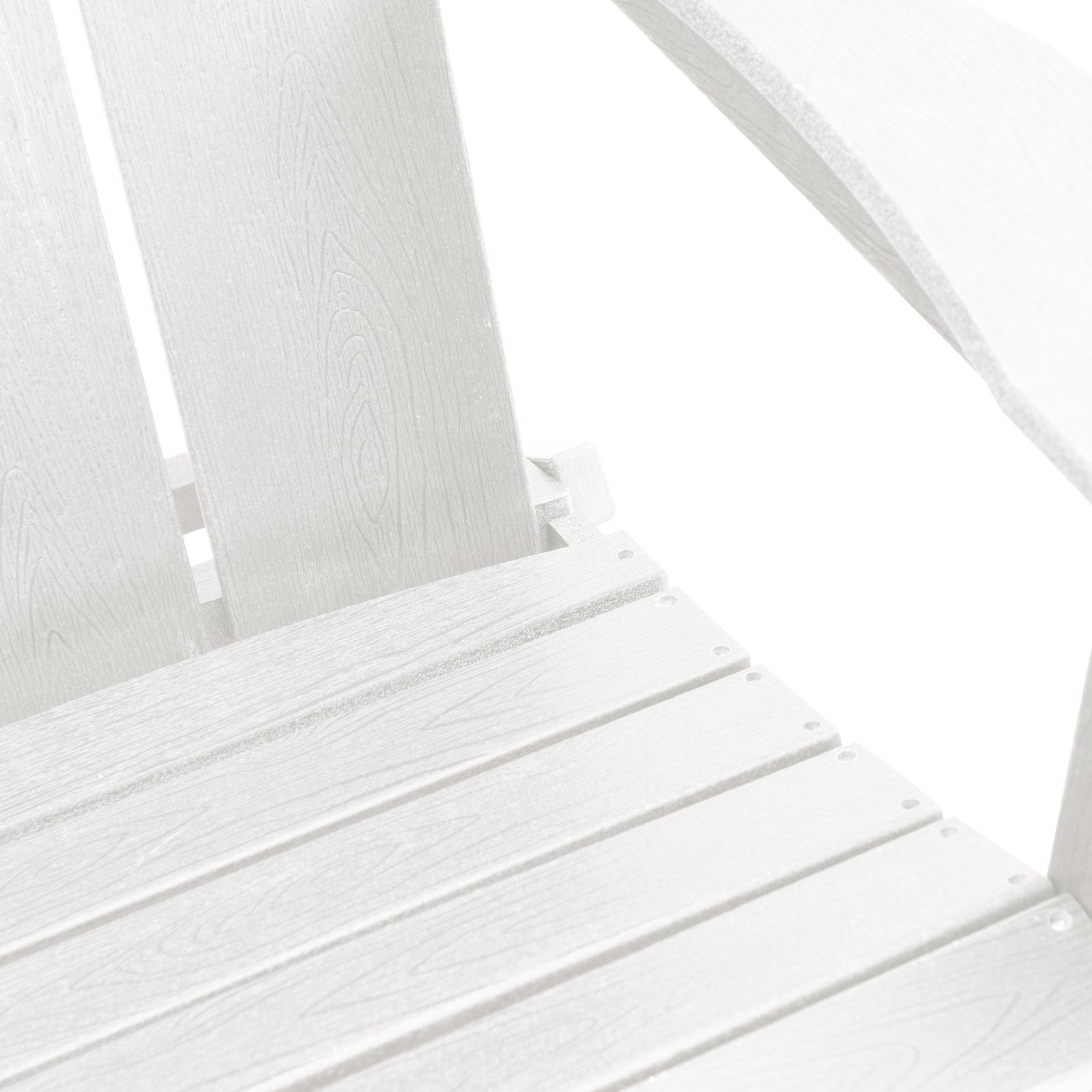 Foldbar Adirondack Stol Hvid 74.5 x 80.5 x 90cm Plastik