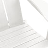 Foldbar Adirondack Stol Hvid 74.5 x 80.5 x 90cm Plastik