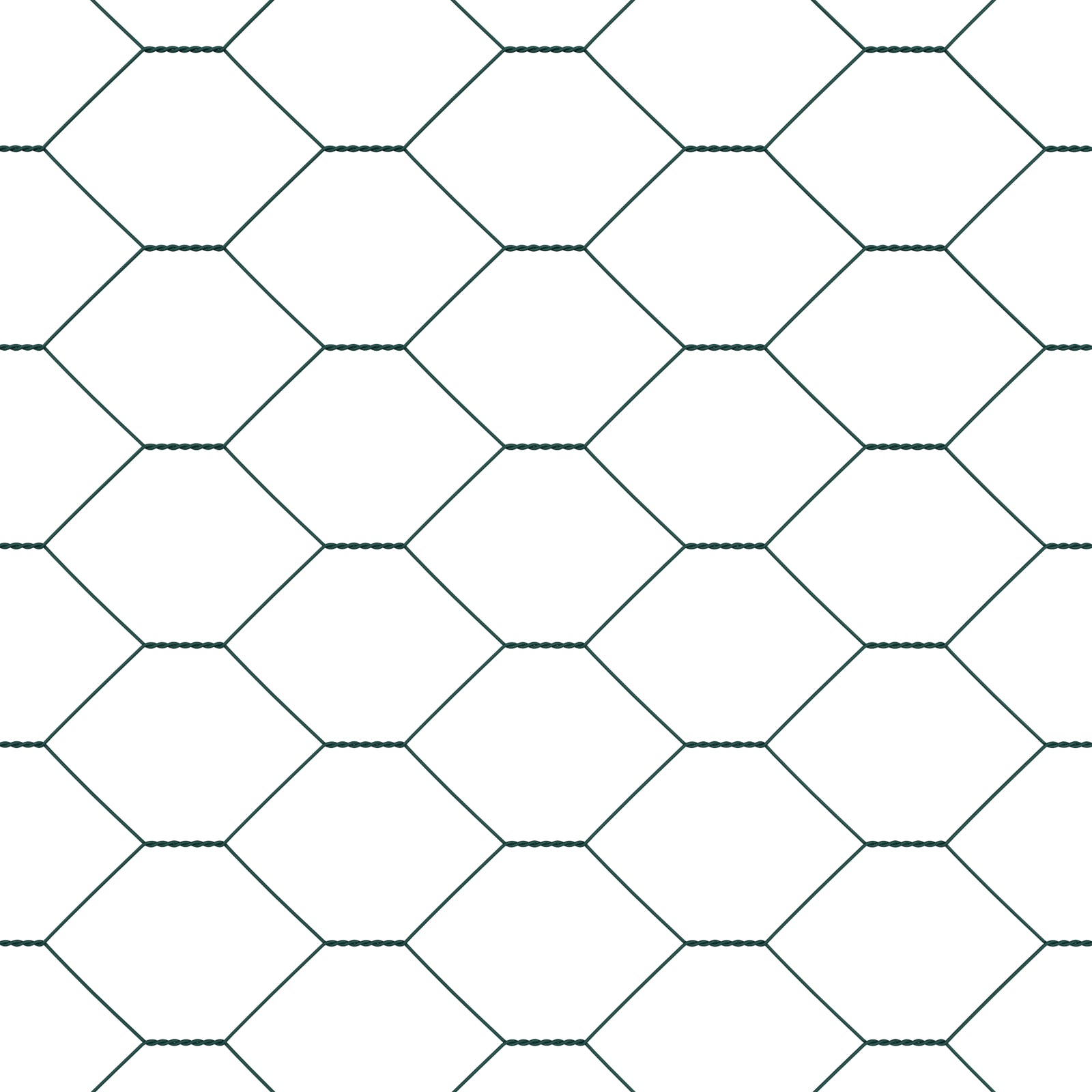 Hegnspæl Grøn 50 x 0,8 m (50 mm net) Stål og PVC