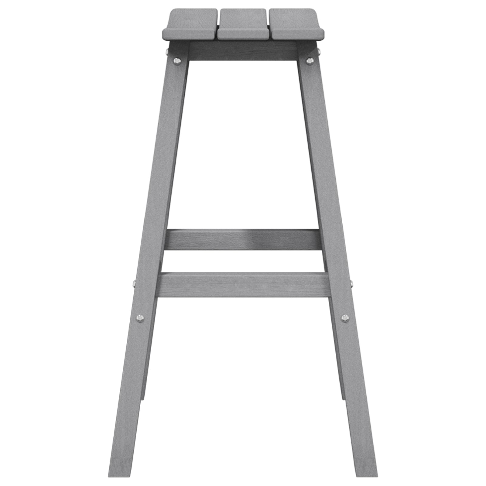 Barbænk 2 pcs Lysegrå 52 x 43 x 73.5cm Plastik