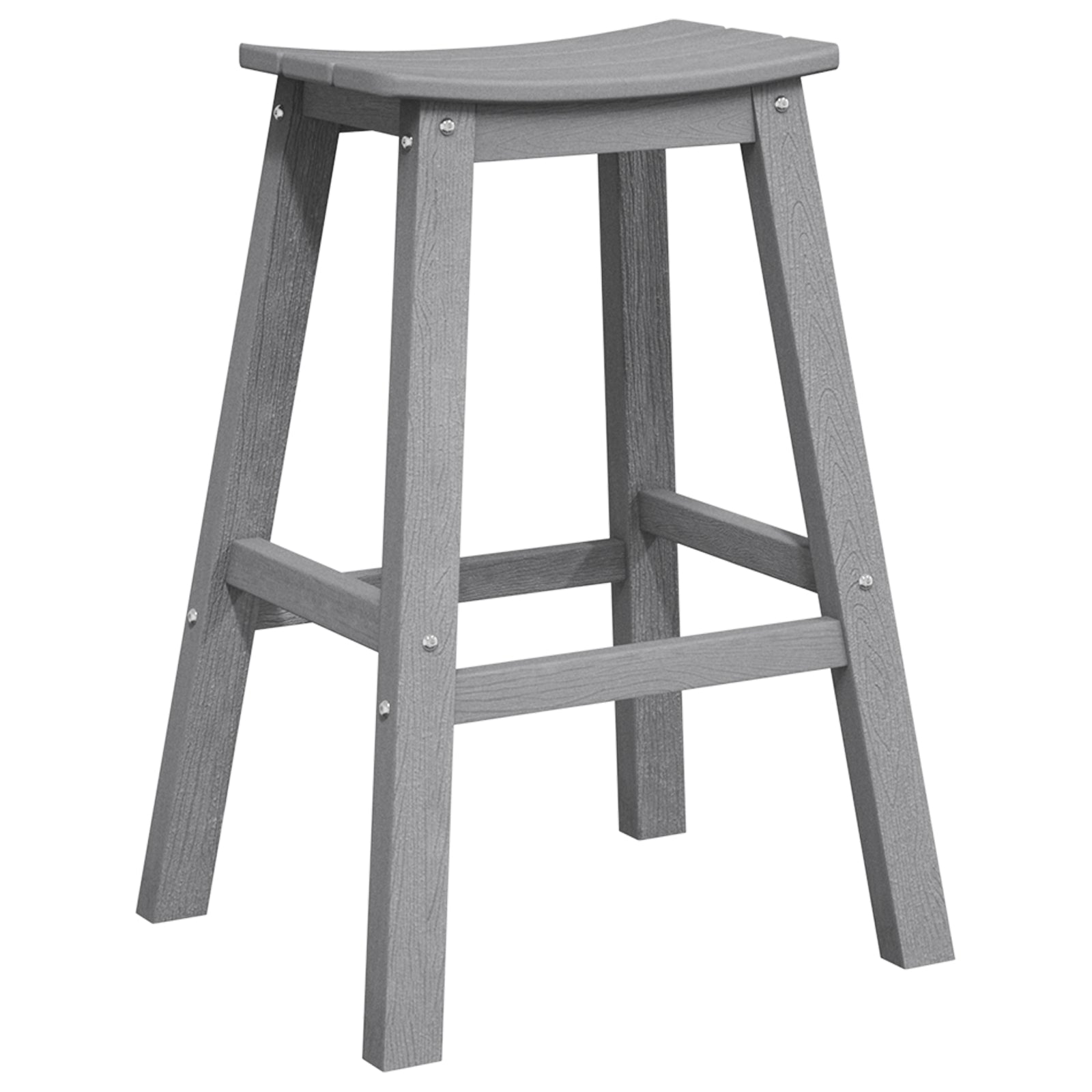 Barbænk 2 pcs Lysegrå 52 x 43 x 73.5cm Plastik