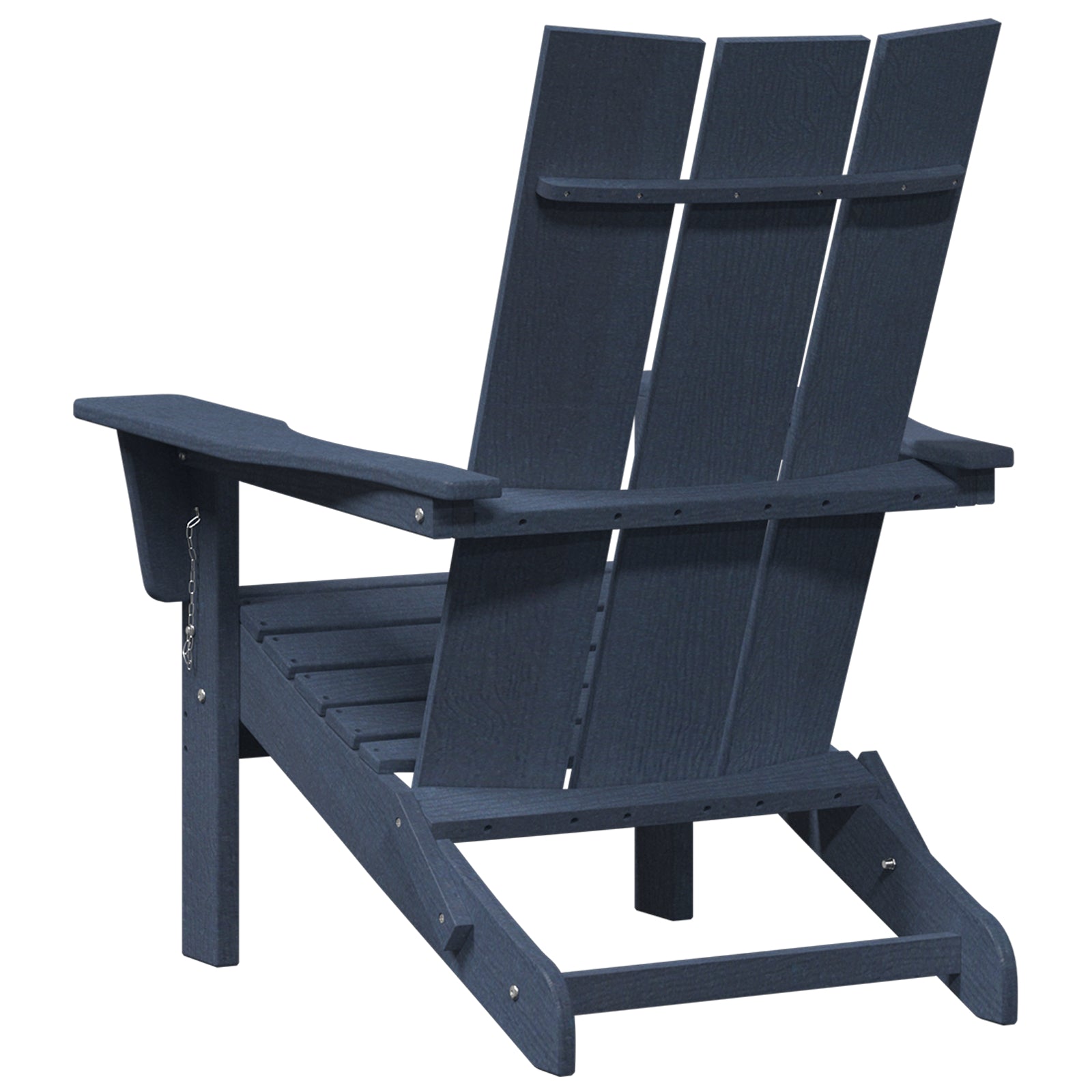 Foldbar Adirondack Stol Marineblå 74.5 x 80.5 x 90cm Plastik