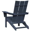 Foldbar Adirondack Stol Marineblå 74.5 x 80.5 x 90cm Plastik