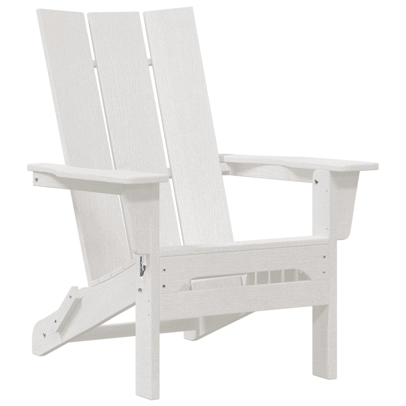 Foldbar Adirondack Stol Hvid 74.5 x 80.5 x 90cm Plastik