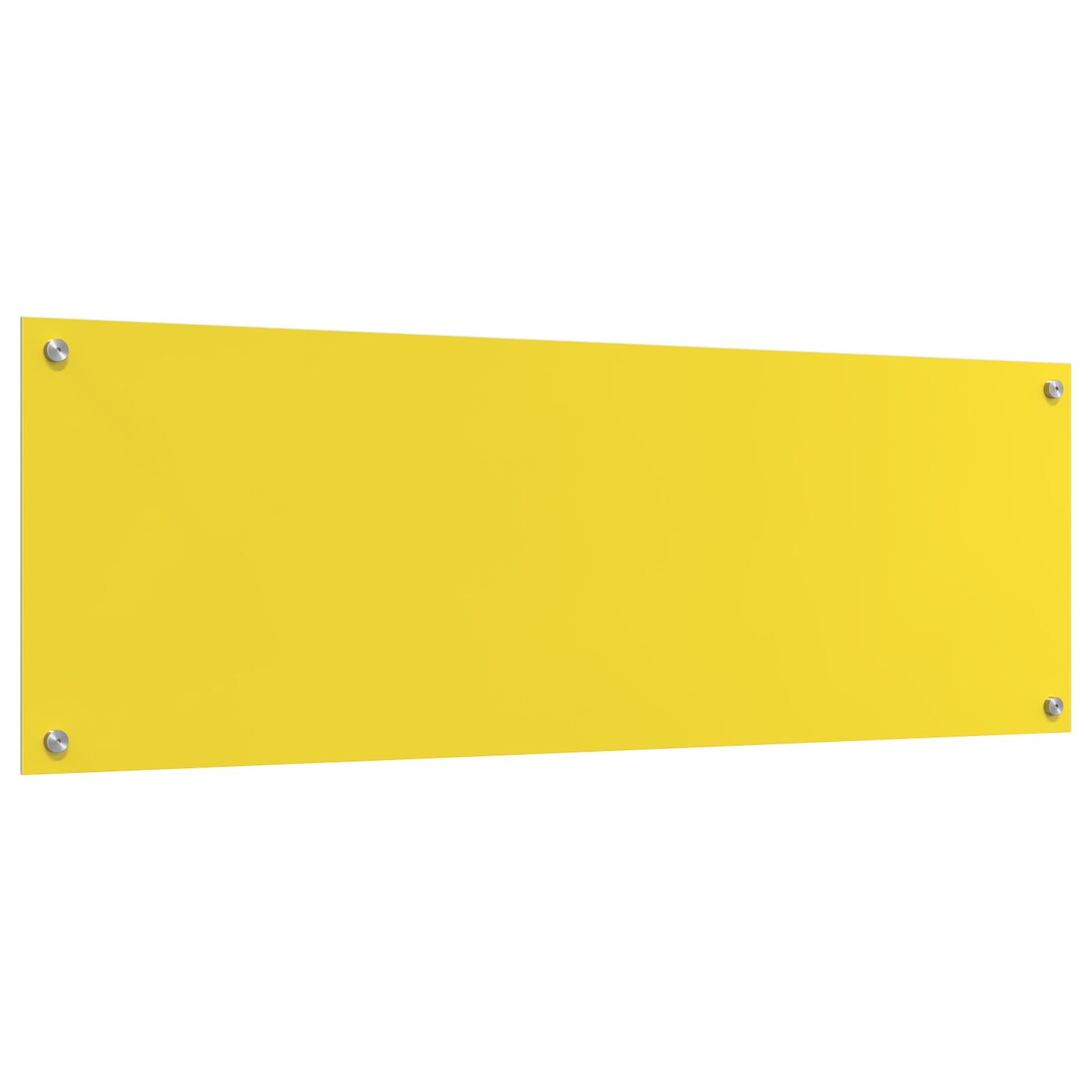 Køkken Bagplade Gul 120x40x0,6 cm Tempereret Glas