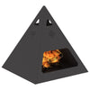 Fyrgrube Pyramid Sort 50x50x51 cm Stål