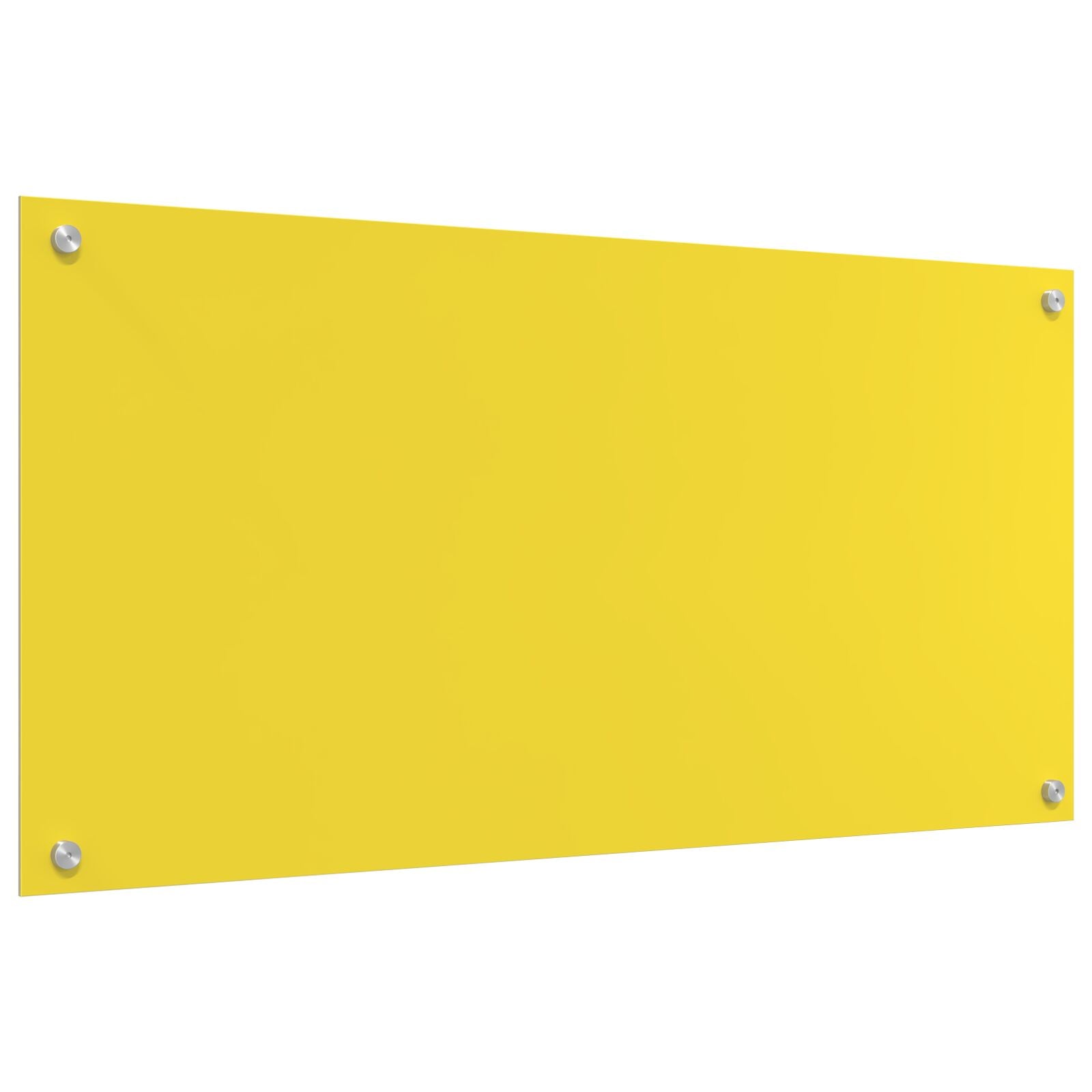 Køkken Backsplash Gul 100x50x0,6 cm Hærdet Glas