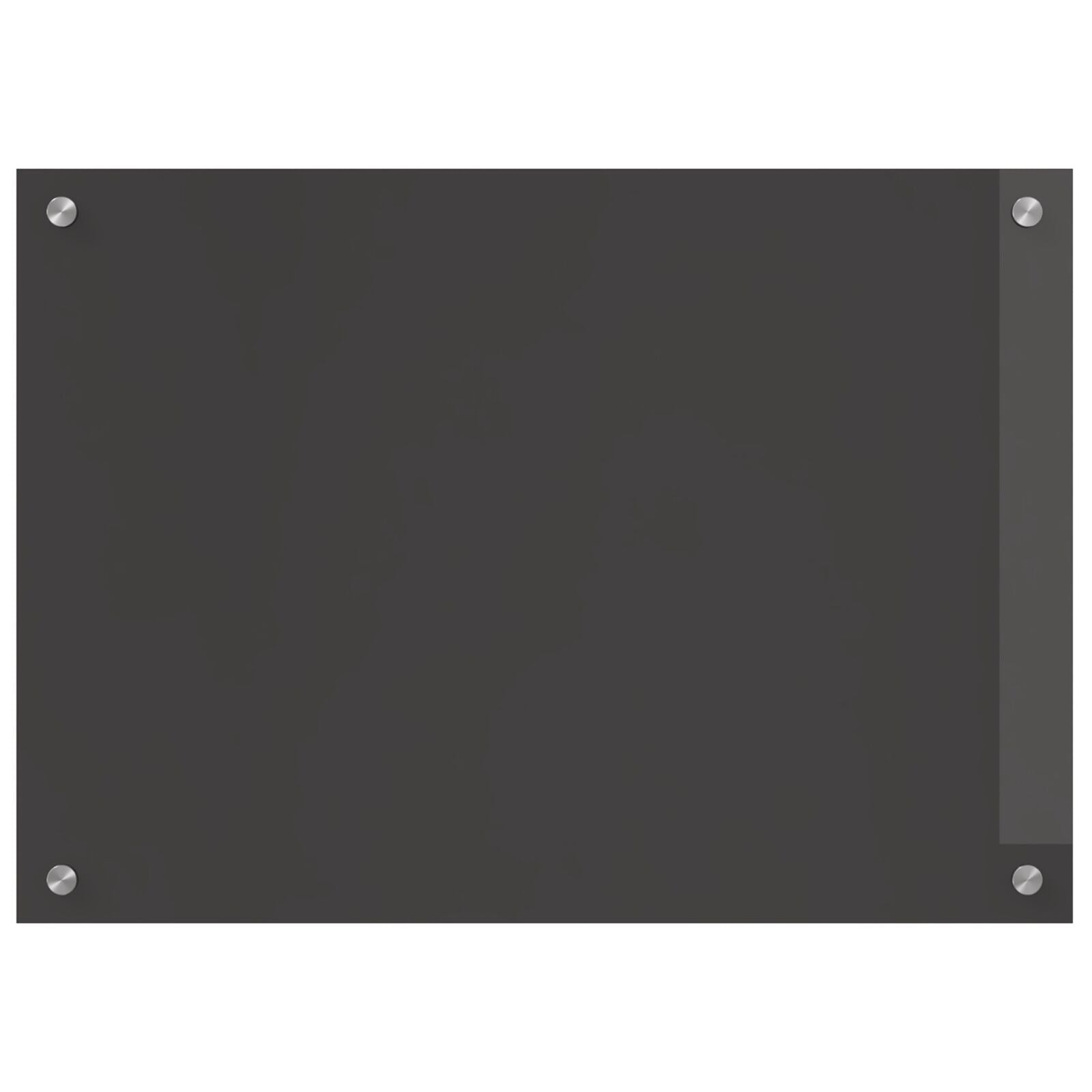Køkken Backsplash Mørkegrå 70x50x0,6 cm Hærdet Glas