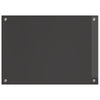 Køkken Backsplash Mørkegrå 70x50x0,6 cm Hærdet Glas