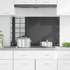 Køkken Backsplash Mørke Grå 100x60x0,6 cm Hærdet Glas