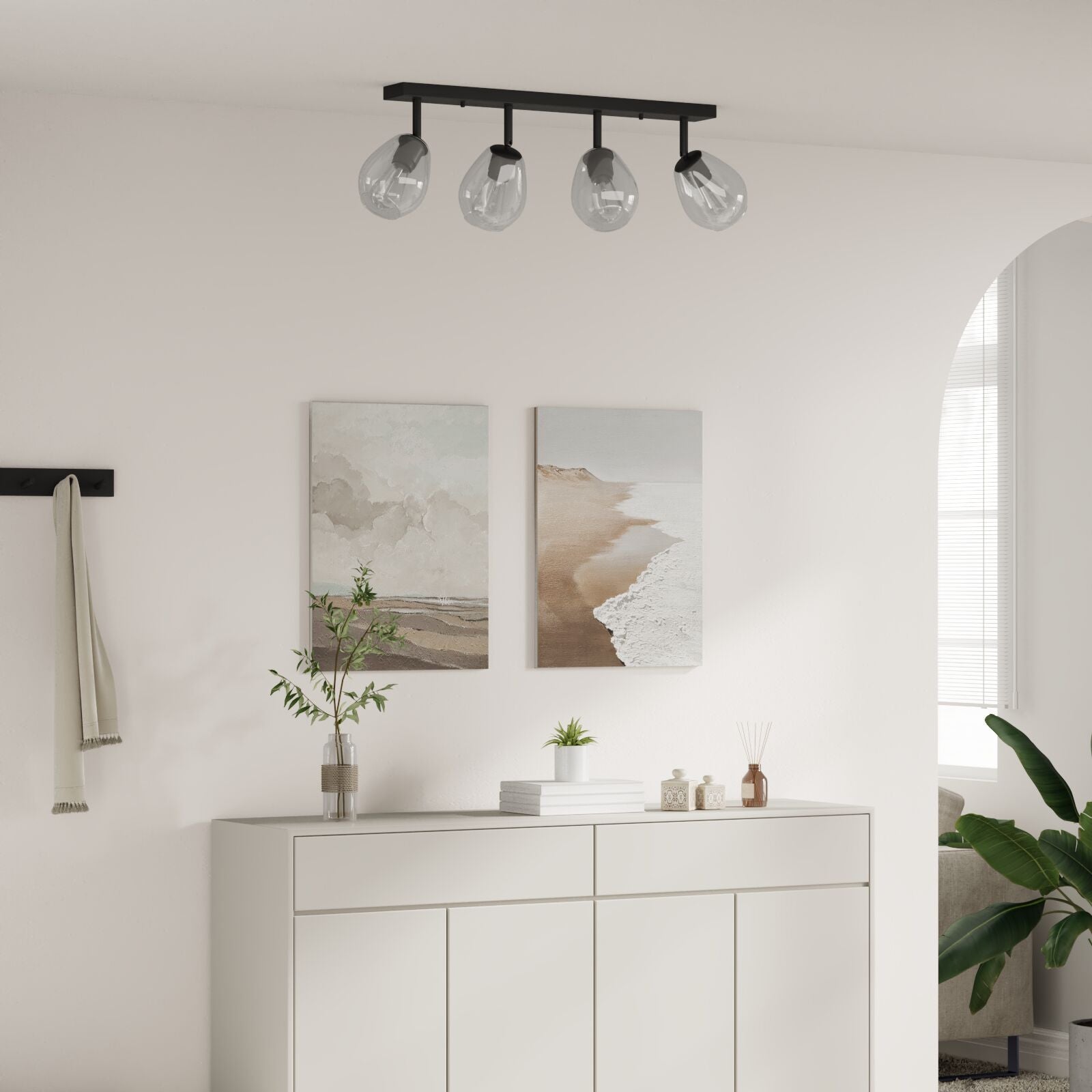 Loftlamper med justerbar glasskærm Anthracite E27