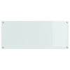 Køkken Backsplash Hvid 120x50x0,6 cm Hærdet Glas