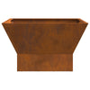 Ildhul Kvadratisk Brun 60x60x35 cm